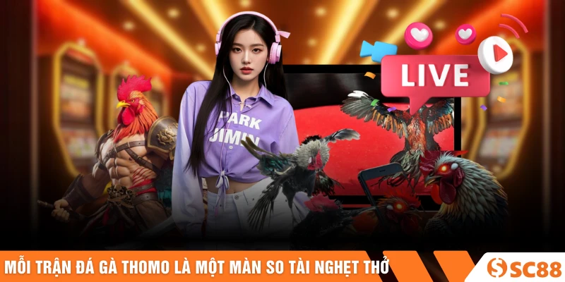 Mỗi trận đá gà Thomo là một màn so tài nghẹt thở